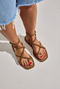 ZOE - SANDÁLIA RASTEIRA FEMININA TIRAS COURO CAMURÇA CAMEL ZOE - SANDÁLIA RASTEIRA FEMININA TIRAS COURO CAMURÇA CAMEL