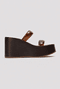 BETANI - TAMANCO FEMININO PLATAFORMA MARROM