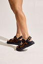 FELINE - PAPETE FEMININA COURO ANATÔMICA VELCRO ANIMAL PRINT FELINE - PAPETE FEMININA COURO ANATÔMICA VELCRO ANIMAL PRINT