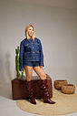 GAIA - BOTA FEMININA CANO LONGO SLOUCH BORDÔ GAIA - BOTA FEMININA CANO LONGO SLOUCH BORDÔ