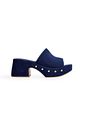MIZUKI - TAMANCO FEMININO SALTO BLOCO CAMURÇA AZUL MIZUKI - TAMANCO FEMININO SALTO BLOCO CAMURÇA AZUL