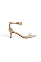 ANTÔNIA - SANDÁLIA FEMININA SALTO MÉDIO BICO FOLHA OFF WHITE ANTÔNIA - SANDÁLIA FEMININA SALTO MÉDIO BICO FOLHA OFF WHITE