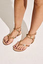LIVI - SANDÁLIA RASTEIRA FEMININA DE DEDO CAMEL LIVI - SANDÁLIA RASTEIRA FEMININA DE DEDO CAMEL
