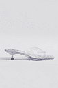 gummy-tamanco-feminino-transparente-salto-baixo Tamanco Feminino Flip Flop Gummy transparente em PVC, salto baixo fino e bico quadrado, vista lateral