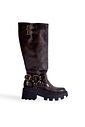 NAMU - BOTA FEMININA BIKER CANO LONGO TRATORADA MARROM NAMU - BOTA FEMININA BIKER CANO LONGO TRATORADA MARROM