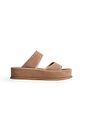 TAKA - PAPETE FLATFORM FEMININA CAMURÇA BEGE TAKA - PAPETE FLATFORM FEMININA CAMURÇA BEGE