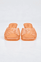 gummy-tamanco-feminino-tela-laranja Tamanco Feminino Gummy Laranja vista frontal do par