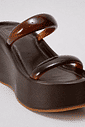 BETANI - TAMANCO FEMININO PLATAFORMA MARROM