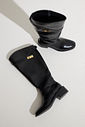 SARINA - BOTA FEMININA SALTO BAIXO CANO LONGO PRETA SARINA - BOTA FEMININA SALTO BAIXO CANO LONGO PRETA