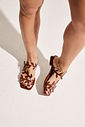 HANI - RASTEIRA FEMININA FOLHAS CAMEL
