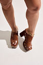AIKO - TAMANCO PLATAFORMA FEMININO MARROM AIKO - TAMANCO PLATAFORMA FEMININO MARROM