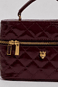 AGNES - BOLSA FEMININA MATELASSÊ LATERAL BORDÔ