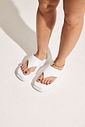 BÚZIOS - CHINELO FLATFORM COURO FEMININO BRANCO BÚZIOS - CHINELO FLATFORM COURO FEMININO BRANCO