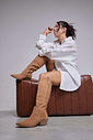 RUBIA - BOTA FEMININA 2 EM 1 COUNTRY COURO BEGE RUBIA - BOTA FEMININA 2 EM 1 COUNTRY COURO BEGE