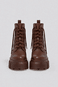 JULIETA - BOTA COTURNO FEMININO CHUNKY TRATORADA COURO MARROM JULIETA - BOTA COTURNO FEMININO CHUNKY TRATORADA COURO MARROM