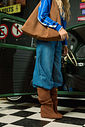 MARIAH - BOTA FEMININA CROCHÊ SALTO ANABELA CAMEL MARIAH - BOTA FEMININA CROCHÊ SALTO ANABELA CAMEL