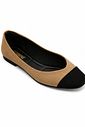 Sapatilha Bailarina Cap Toe Tata Nude/Preta Sapatilha Bailarina Cap Toe Tata Nude/Preta