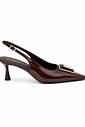 SLINGBACK KITEN HEELS KARDASHIAN marrom SLINGBACK KITEN HEELS KARDASHIAN marrom