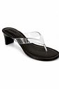 Tamanco Salto Kitten Heels Isis Tira Vinil Preto Tamanco Salto Kitten Heels Isis Tira Vinil Preto