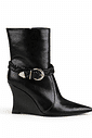 Bota Salto Wedge Fivela Cano Curto Roberta Bota Salto Wedge Fivela Cano Curto Roberta