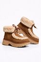Bota Feminina Peluciada Camurça Camel Uzzy