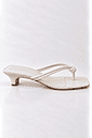 Tamanco Flip Flop Salto Baixo Bruna Off White