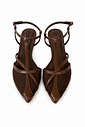 Sapatilha Slingback em Tela Rihanna Marrom