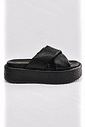 Tamanco Flat Plataforma Zara Preta