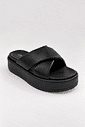 Tamanco Flat Plataforma Zara Preta