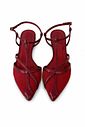 Sapatilha Slingback em Tela Rihanna Marsala Sapatilha Slingback em Tela Rihanna Marsala