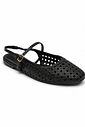 Sapatilha Slingback Feminina Couro Nara Preta Sapatilha Slingback Feminina Couro Nara Preta
