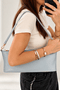 BOLSA CARTEIRA COURO LEGÍTIMO DUALIPA AZUL