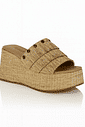 TAMANCO PLATAFORMA COURO FEMININO RAFIA NUDE OASIS TAMANCO PLATAFORMA COURO FEMININO RAFIA NUDE OASIS