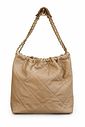 Bolsa saco hobo insp Chanel 22 couro original Bege Bolsa saco hobo insp Chanel 22 couro original Bege