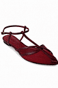 Sapatilha Slingback em Tela Rihanna Marsala Sapatilha Slingback em Tela Rihanna Marsala