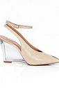 SCARPIN COURO WEDGE CRISTAL JANE Off White SCARPIN COURO WEDGE CRISTAL JANE Off White