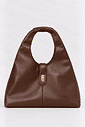 BAG HOBO COURO LEGÍTIMO GEORGINA MARROM