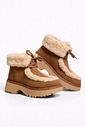 Bota Feminina Peluciada Camurça Camel Uzzy
