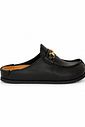 Clog Feminino Couro Original GUci MARROM ESCURO Clog Feminino Couro Original GUci MARROM ESCURO