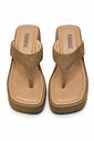 Tamanco Plataforma Flip Flop Malu Nude Tamanco Plataforma Flip Flop Malu Nude