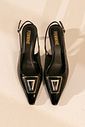 SLINGBACK KITEN HEELS KARDASHIAN preto SLINGBACK KITEN HEELS KARDASHIAN preto