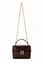 Bolsa Baú Couro Original Kim Marrom Bolsa Baú Couro Original Kim Marrom