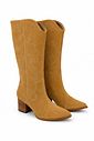 Bota Texana Cano Médio Regina Caramelo