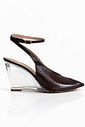 SCARPIN COURO WEDGE CRISTAL JANE Off White SCARPIN COURO WEDGE CRISTAL JANE Off White