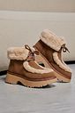 Bota Feminina Peluciada Camurça Camel Uzzy