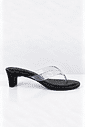 Tamanco Salto Kitten Heels Isis Tira Vinil Preto Tamanco Salto Kitten Heels Isis Tira Vinil Preto