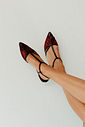 Sapatilha Slingback em Tela Rihanna Marrom
