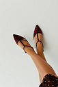 Sapatilha Slingback em Tela Rihanna Marsala Sapatilha Slingback em Tela Rihanna Marsala