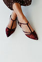 Sapatilha Slingback em Tela Rihanna Marsala Sapatilha Slingback em Tela Rihanna Marsala