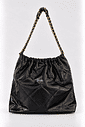 Bolsa saco hobo insp Chanel 22 couro original Preta Bolsa saco hobo insp Chanel 22 couro original Preta